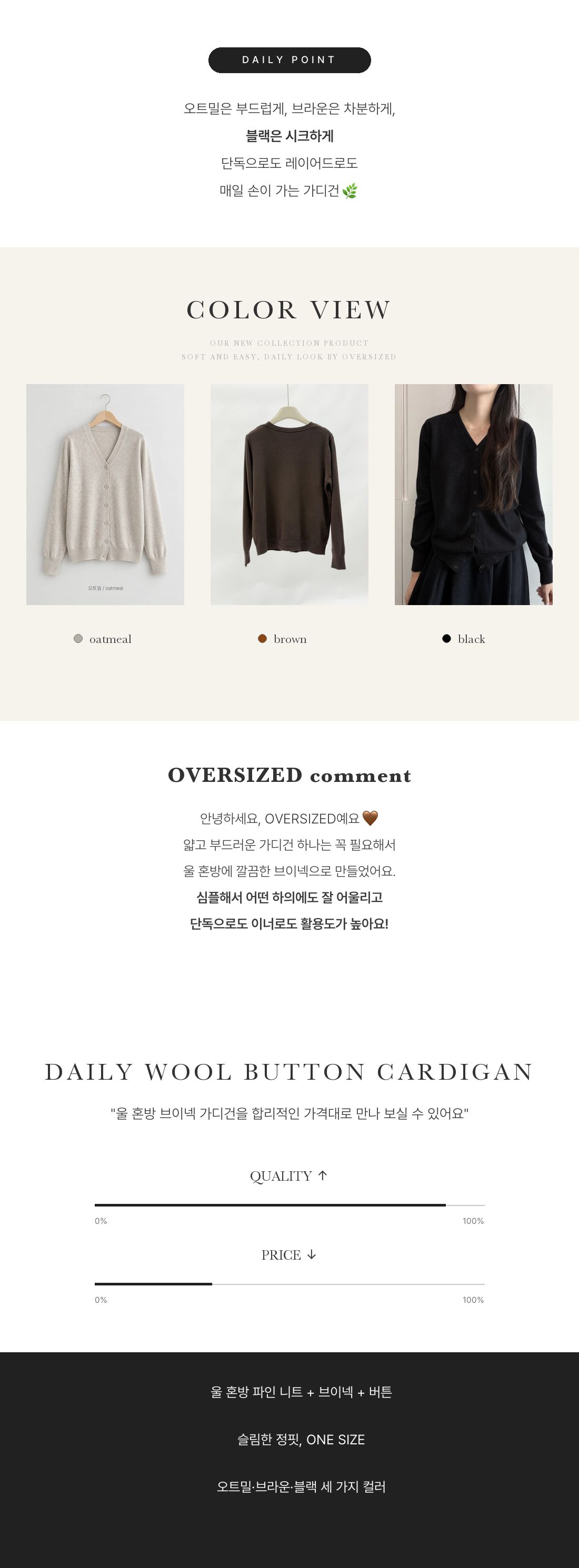 Daily Wool Button Cardigan - 데일리 울 버튼 가디건 인트로 4