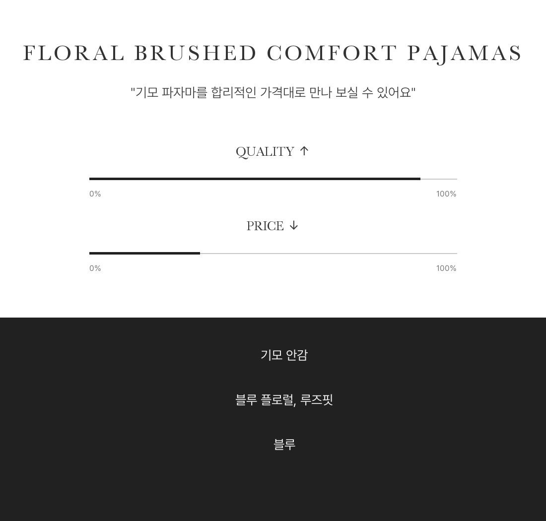 Floral Brushed Comfort Pajamas - 플로럴 기모 컴포트 파자마 인트로 3